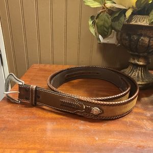 Leather Western Nocona Belt Co 46"